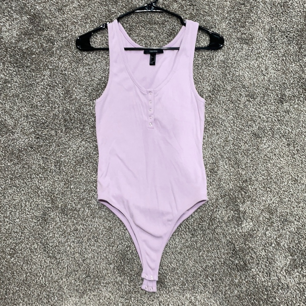 Lilac thong bodysuit